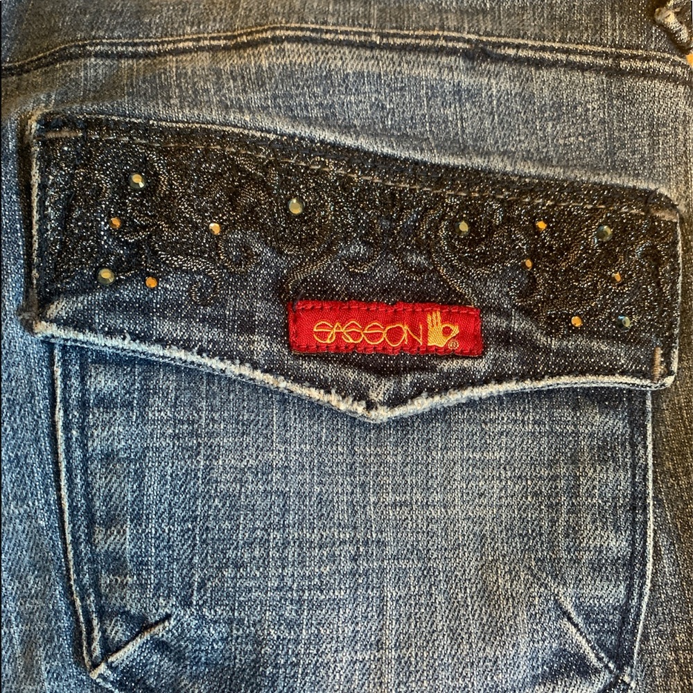 Sassing ooh la la boot cut boogie jeans size 10